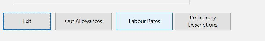 Miscellaneous File buttons with Labour Rates highlighted